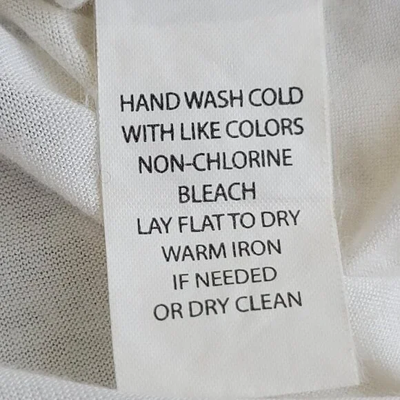 Diane Von Furstenberg Long Sleeve White Top Size L - Picture 7 of 7